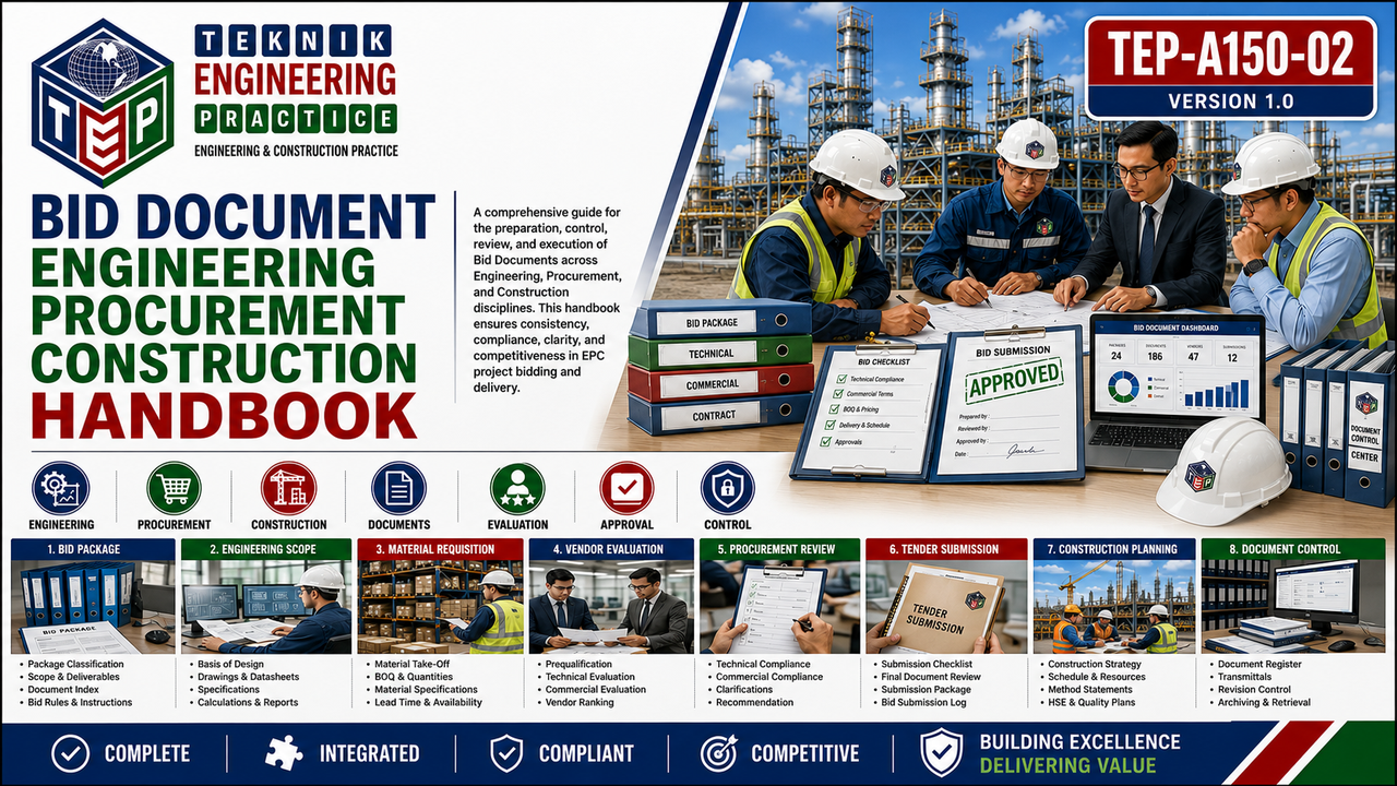 Thumbnail for TEP-A150-02 BID DOCUMENT ENGINEERING PROCUREMENT CONSTRUCTION HANDBOOK VERSION 1.0